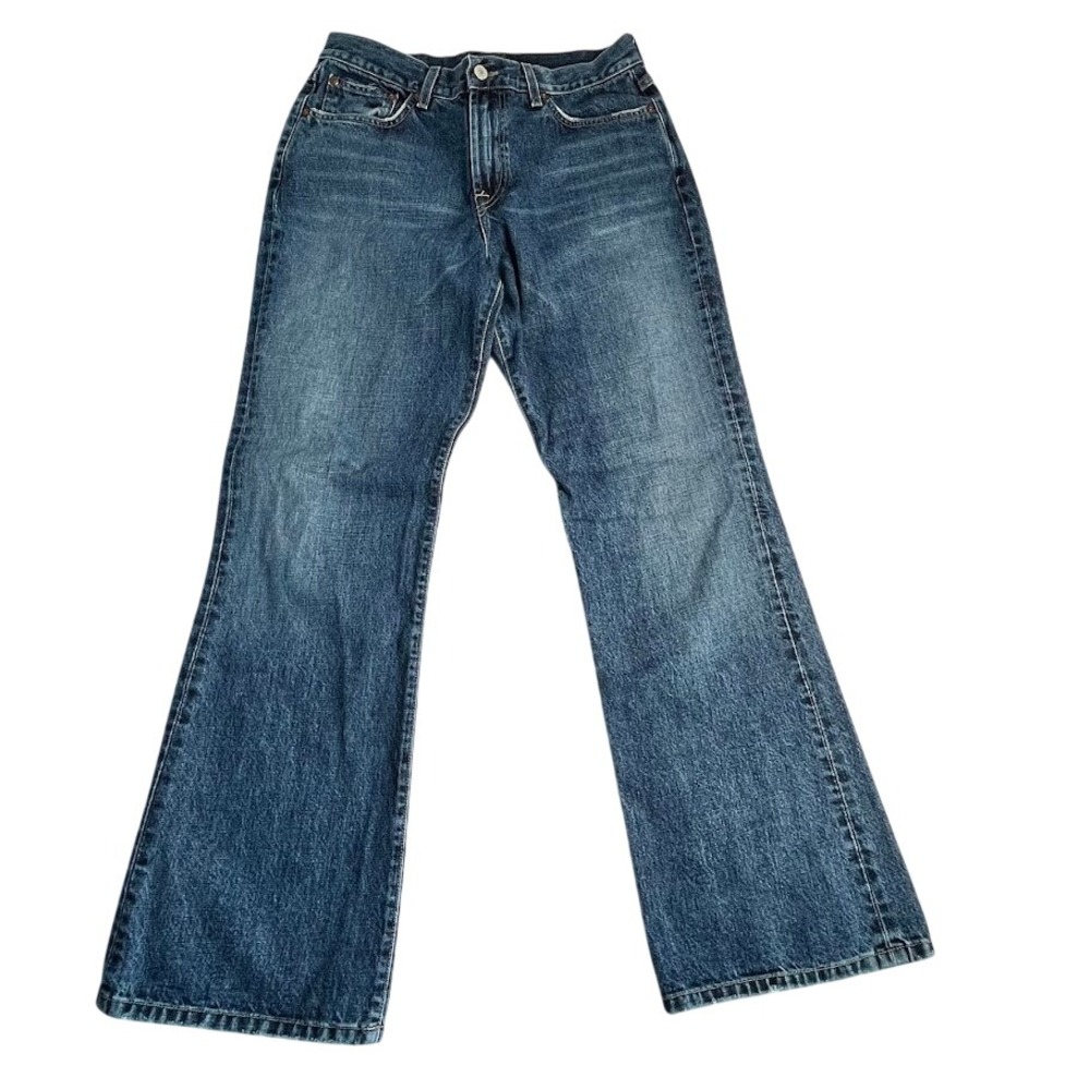 Vintage Lucky Brand 136 Peanut Pant Women's 14 Blue Flare Low Rise Jeans USA - Picture 11 of 12